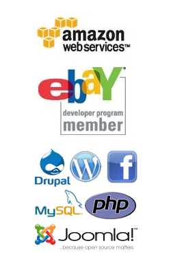 amazon ebay developer logos